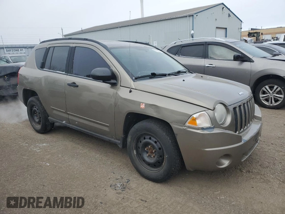 2008 Jeep Compass Sport with VIN 1J8FT47WX8D566487, listed as a Copart auction lot 87428694 with 377,985 mi miles and Salvage Title. Bid and sale history available at carsss.com. Image 4.