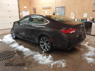 2015 Chrysler 200 C with VIN 1C3CCCCG7FN581463, listed as a IAAI auction lot 41592641 with 108,300 mi miles. Bid and sale history available at carsss.com. Image 3.
