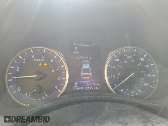 2018 Infiniti Q60 Sport with VIN JN1EV7EKXJM342904, listed as a Copart auction lot 84344174 with 32,239 mi miles and Non Repairable. Bid and sale history available at DreamBid. Image 9.