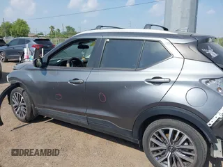 2023 Nissan Kicks SV with VIN 3N1CP5CV0PL507073, listed as a IAAI auction lot 42063800 with 13,091 mi miles and . Bid and sale history available at DreamBid. Image 14.