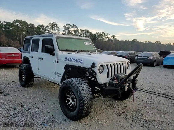 2019 Jeep Wrangler Unlimited Sport S with VIN 1C4HJXDG0KW500353, listed as a Copart auction lot 42126655 with 92,710 mi miles and Salvage Title. Bid and sale history available at carsss.com. Image 14.