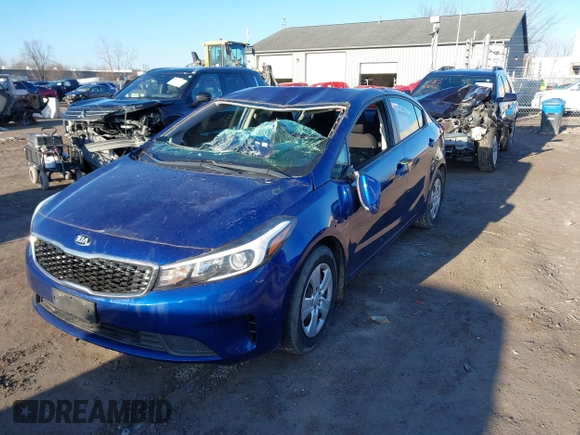 2017 Kia Forte LX with VIN 3KPFK4A76HE161141, listed as a IAAI auction lot 41856798 with 50,584 mi miles. Bid and sale history available at carsss.com. Image 17.