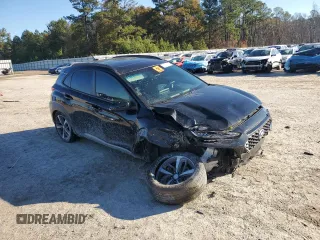 2018 Hyundai Kona Limited with VIN KM8K33A57JU077756, listed as a Copart auction lot 83574984 with 0 mi miles and Salvage Title. Bid and sale history available at carsss.com. Image 4.
