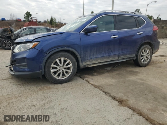 2017 Nissan Rogue SV with VIN 5N1AT2MTXHC744920, listed as a Copart auction lot 43873515 with 157,681 mi miles and Salvage Title. Bid and sale history available at carsss.com. Image 1.