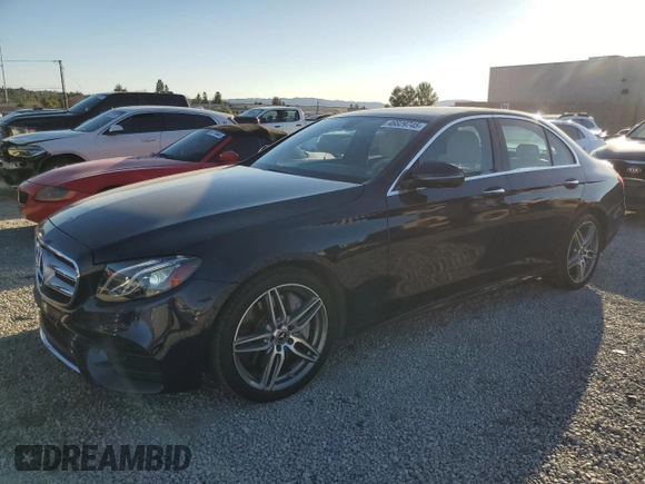 2019 Mercedes-Benz E 450 with VIN WDDZF6JB0KA515463, listed as a Copart auction lot 46829745 with 32,356 mi miles and Salvage Title. Bid and sale history available at DreamBid. Image 1.