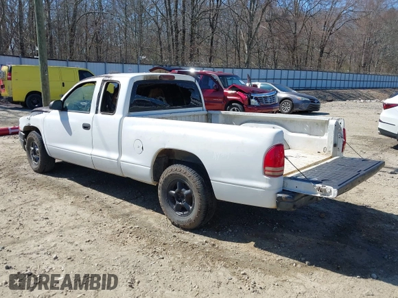 2000 Dodge Dakota Sport with VIN 1B7GL22N8YS563128, listed as a IAAI auction lot 41707337 with 1 mi miles. Bid and sale history available at carsss.com. Image 3.