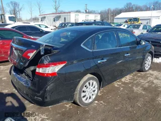 2014 Nissan Sentra SV with VIN 3N1AB7AP1EL658555, listed as a IAAI auction lot 41288954 with 195,203 mi miles. Bid and sale history available at carsss.com. Image 4.
