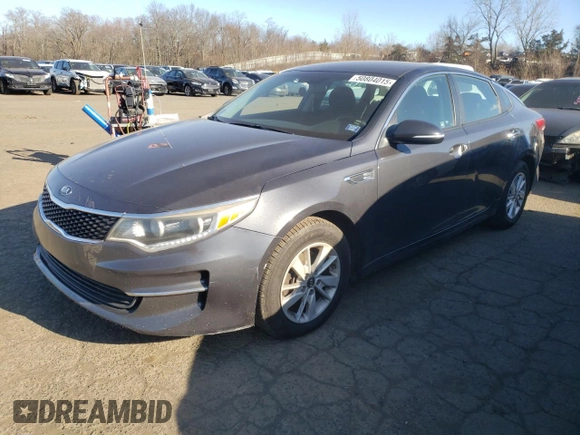 2017 Kia Optima LX with VIN 5XXGT4L35HG178001, listed as a Copart auction lot 50804015 with 190,803 mi miles and Salvage Title. Bid and sale history available at carsss.com. Image 1.