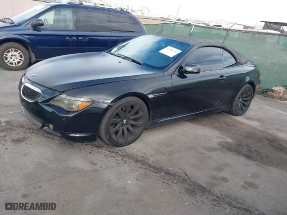 2007 BMW 6 Series 650i with VIN WBAEK13587CN82528, listed as a IAAI auction lot 41906164 with NaN miles. Bid and sale history available at carsss.com. Image 2.