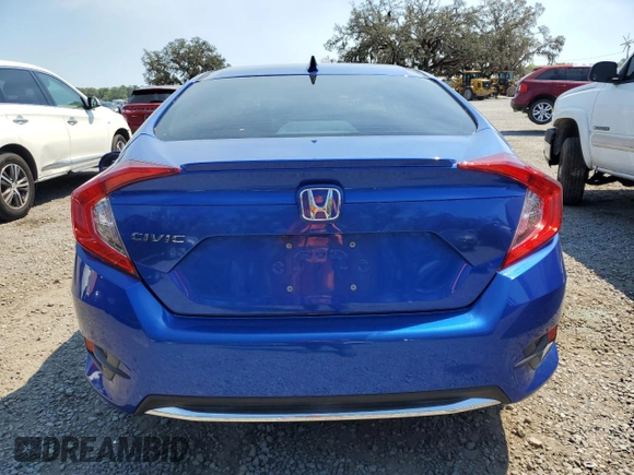 2021 Honda Civic Sedan EX with VIN 19XFC1F33ME010382, listed as a Copart auction lot 48657995 with 33,102 mi miles and Salvage Title. Bid and sale history available at carsss.com. Image 6.