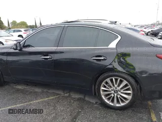 2021 Infiniti Q50 3.0t LUXE with VIN JN1EV7BP7MM705096, listed as a IAAI auction lot 41755035 with 92,476 mi miles. Bid and sale history available at carsss.com. Image 14.