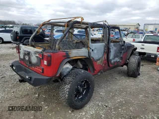 2014 Jeep Wrangler Unlimited Sport with VIN 1C4BJWDG0EL195765, listed as a Copart auction lot 41623095 with 0 mi miles and Non Repairable. Bid and sale history available at carsss.com. Image 3.