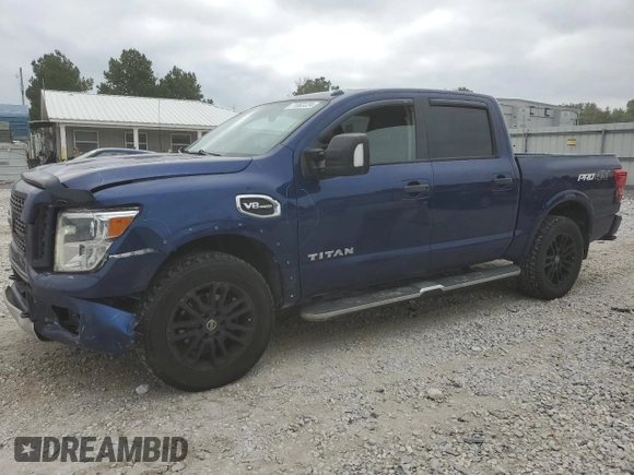 2017 Nissan Titan Pro-4X with VIN 1N6AA1E53HN570548, listed as a Copart auction lot 71663224 with 128,024 mi miles and Salvage title. Bid and sale history available at DreamBid. Image 1.