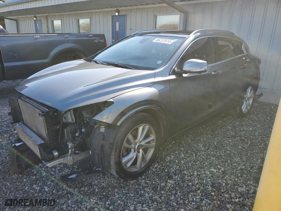 2019 Infiniti QX30 ESSENTIAL with VIN SJKCH5CP1KA009263, listed as a Copart auction lot 86237614 with 47,887 mi miles and Salvage Title. Bid and sale history available at carsss.com. Image 1.