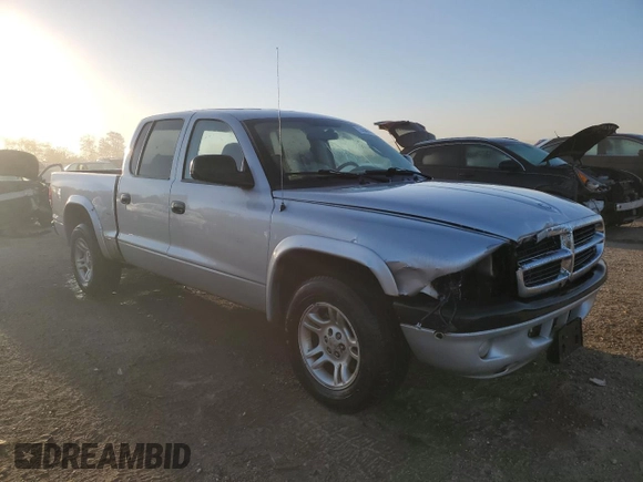 2004 Dodge Dakota Sport with VIN 1D7HL38N24S634602, listed as a Copart auction lot 74386034 with 158,855 mi miles and Salvage Title. Bid and sale history available at carsss.com. Image 4.