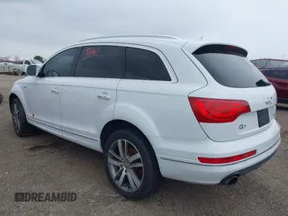 2015 Audi Q7 Premium Plus with VIN WA1LGAFE7FD030822, listed as a IAAI auction lot 41957888 with 116,476 mi miles and . Bid and sale history available at DreamBid. Image 3.