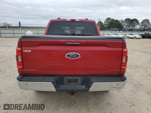 2021 Ford F-150 XL with VIN 1FTFW1E51MKE79591, listed as a Copart auction lot 48353305 with 104,627 mi miles and Salvage Title. Bid and sale history available at carsss.com. Image 6.