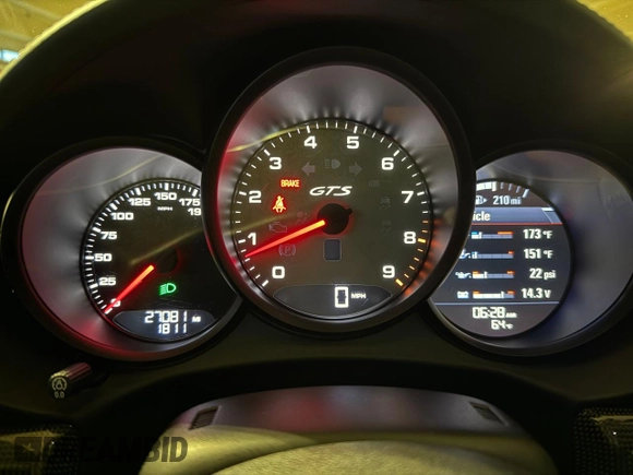 2016 Porsche Cayman S with VIN WP0AB2A88GK185895, listed as a Copart auction lot 54412305 with 27,100 mi miles and Salvage Title. Bid and sale history available at DreamBid. Image 8.