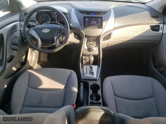 2013 Hyundai Elantra GLS PZEV with VIN KMHDH4AEXDU591279, listed as a Copart auction lot 49437925 with 182,552 mi miles and Salvage Title. Bid and sale history available at carsss.com. Image 8.