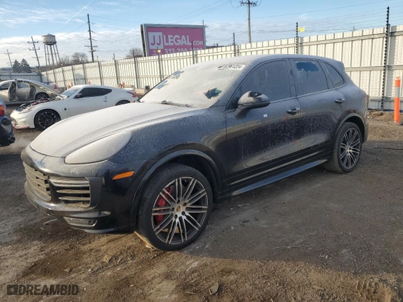 2017 Porsche Cayenne GTS with VIN WP1AD2A27HLA81530, listed as a Copart auction lot 82961224 with 73,015 mi miles and Salvage Title. Bid and sale history available at carsss.com. Image 1.