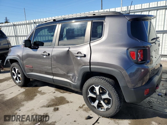 2019 Jeep Renegade Trailhawk z VIN ZACNJBC18KPK03246, wystawiony jako Copart lot #80442034 z przebiegiem 68 282 mil mil oraz Szkoda całkowita • Salvage title. Historia ofert i sprzedaży dostępna na DreamBid. Obrazek 2.