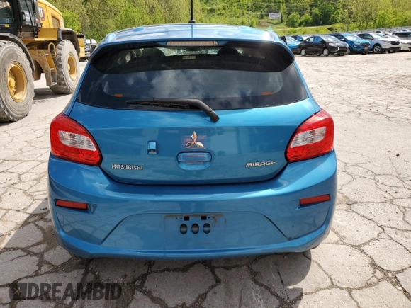 2019 Mitsubishi Mirage ES z VIN ML32A3HJ6KH009992, wystawiony jako Copart lot #55394765 z przebiegiem 26 158 mil mil oraz Szkoda całkowita • Salvage title. Historia ofert i sprzedaży dostępna na DreamBid. Obrazek 6.