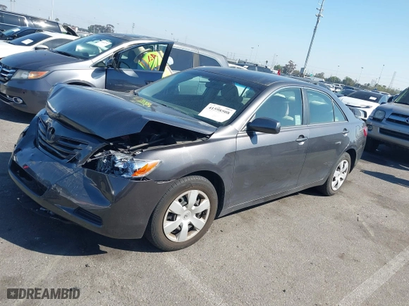 2007 Toyota Camry CE with VIN JTNBE46K273074924, listed as a IAAI auction lot 41598508 with 85,469 mi miles. Bid and sale history available at carsss.com. Image 2.