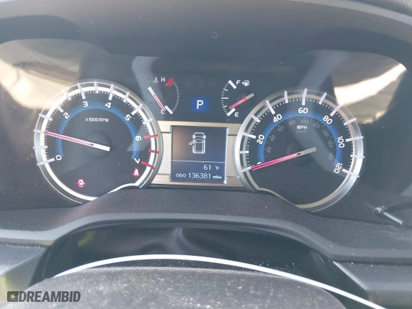 2019 Toyota 4Runner SR5 with VIN JTEZU5JR4K5193177, listed as a IAAI auction lot 41630718 with 136,381 mi miles. Bid and sale history available at carsss.com. Image 7.