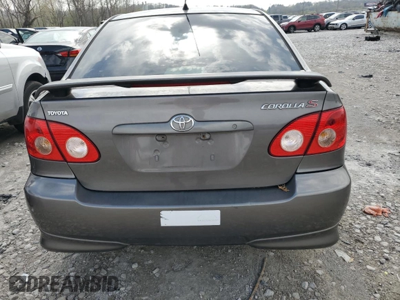 2007 Toyota Corolla CE with VIN 1NXBR32E17Z780565, listed as a Copart auction lot 52213335 with 155,947 mi miles and Salvage Title. Bid and sale history available at carsss.com. Image 6.