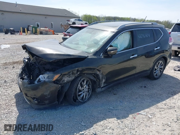 2015 Nissan Rogue SL with VIN 5N1AT2MV9FC813059, listed as a IAAI auction lot 42096904 with 121,494 mi miles and . Bid and sale history available at carsss.com. Image 16.