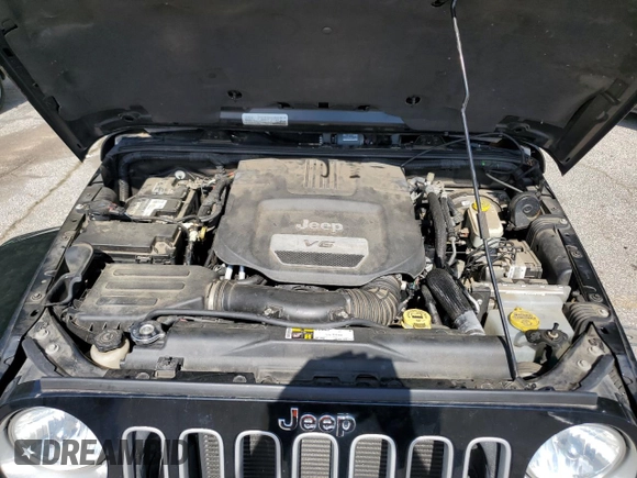 2016 Jeep Wrangler Unlimited Sahara z VIN 1C4BJWEG3GL115814, wystawiony jako Copart lot #62281895 z przebiegiem 75 039 mil mil oraz Szkoda całkowita • Salvage title. Historia ofert i sprzedaży dostępna na DreamBid. Obrazek 12.