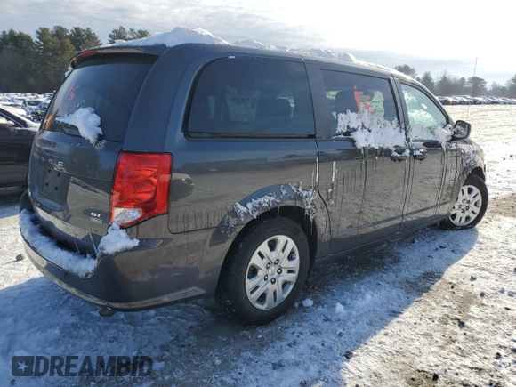 2019 Dodge Grand Caravan SE with VIN 2C4RDGBG8KR704535, listed as a Copart auction lot 42096825 with 51,060 mi miles and Salvage Title. Bid and sale history available at DreamBid. Image 3.