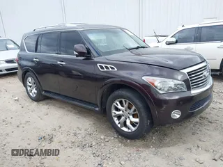 2011 Infiniti QX56 7-passenger with VIN JN8AZ2NE5B9002131, listed as a IAAI auction lot 41714259 with 213,578 mi miles. Bid and sale history available at carsss.com. Image 1.