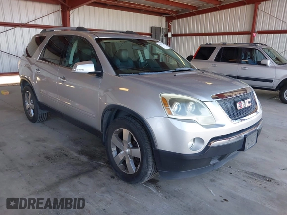 2011 GMC Acadia SLT1 with VIN 1GKKRRED5BJ358193, listed as a IAAI auction lot 41889390 with 164,010 mi miles. Bid and sale history available at carsss.com. Image 1.
