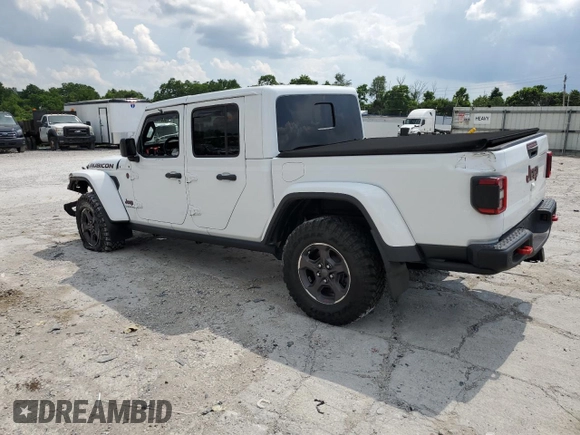 2021 Jeep Gladiator Rubicon z VIN 1C6JJTBG0ML624275, wystawiony jako Copart lot #62840275 z przebiegiem Nie podano mil oraz Szkoda całkowita • Salvage title. Historia ofert i sprzedaży dostępna na DreamBid. Obrazek 2.