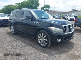 2011 Infiniti QX56 7-passenger z VIN JN8AZ2NE0B9004353, wystawiony jako IAAI lot #42496008 z przebiegiem 89 489 mil mil oraz . Historia ofert i sprzedaży dostępna na DreamBid. Obrazek 1.