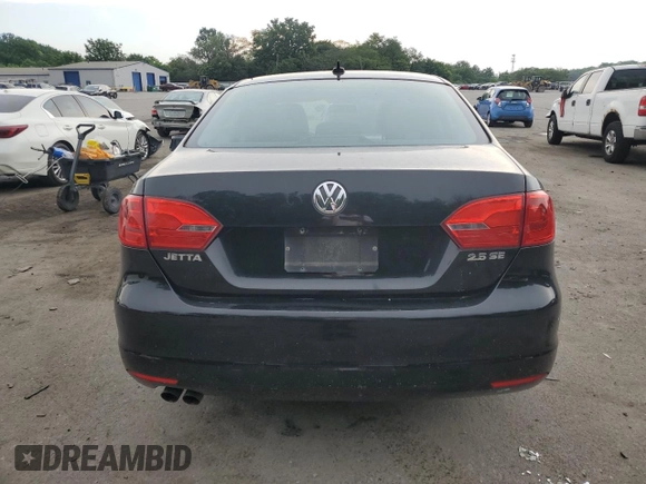 2012 Volkswagen Jetta SE with VIN 3VWDP7AJ0CM304070, listed as a Copart auction lot 60652565 with Not provided miles and Salvage title. Bid and sale history available at DreamBid. Image 6.