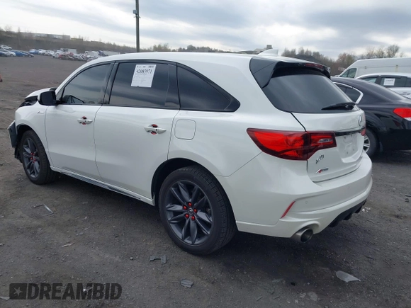 2019 Acura MDX Technology with VIN 5J8YD4H0XKL015238, listed as a IAAI auction lot 42083971 with 47,437 mi miles and . Bid and sale history available at DreamBid. Image 3.