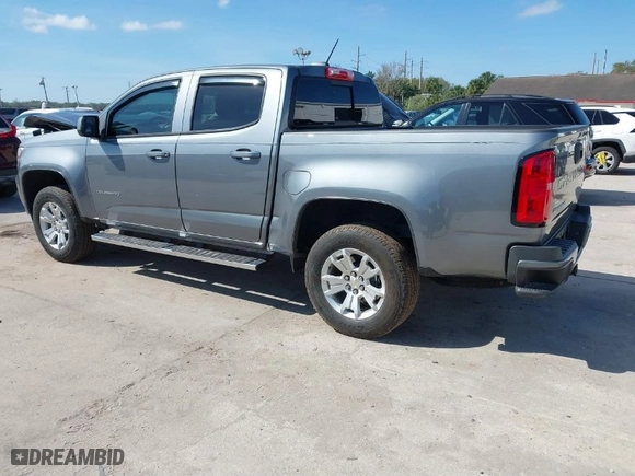 2022 Chevrolet Colorado 2WD LT with VIN 1GCGSCEA6N1299202, listed as a IAAI auction lot 41634986 with 39,762 mi miles. Bid and sale history available at carsss.com. Image 3.