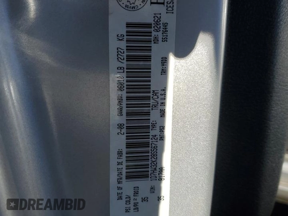 2008 Dodge Dakota with VIN 1D7HW32K28S567124, listed as a Copart auction lot 85261464 with 67,811 mi miles and Clean title. Bid and sale history available at DreamBid. Image 12.