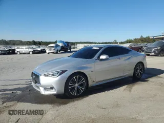 2017 Infiniti Q60 2.0t Premium with VIN JN1CV7EK8HM110996, listed as a Copart auction lot 75889494 with 136,030 mi miles and Salvage Title. Bid and sale history available at carsss.com. Image 1.