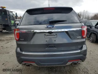 2018 Ford Explorer XLT with VIN 1FM5K8D83JGA90232, listed as a Copart auction lot 52405645 with 0 mi miles and Salvage Title. Bid and sale history available at carsss.com. Image 6.