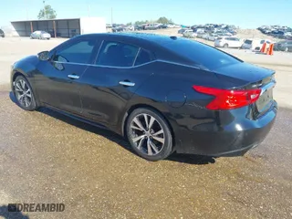 2017 Nissan Maxima SR with VIN 1N4AA6AP0HC365858, listed as a IAAI auction lot 41869483 with 105,952 mi miles. Bid and sale history available at carsss.com. Image 3.