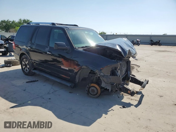 2007 Ford Expedition Limited with VIN 1FMFU19557LA54160, listed as a Copart auction lot 52327855 with Not provided miles and Salvage title. Bid and sale history available at DreamBid. Image 4.