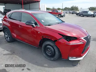 2015 Lexus NX with VIN JTJYARBZ4F2014171, listed as a IAAI auction lot 41803017 with 125,848 mi miles. Bid and sale history available at carsss.com. Image 1.