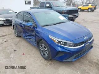2023 Kia Forte LXS with VIN 3KPF24ADXPE573180, listed as a IAAI auction lot 41877160 with 34,876 mi miles. Bid and sale history available at carsss.com. Image 1.