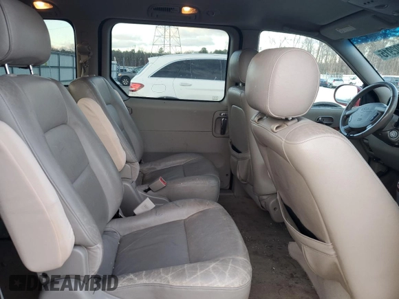 2005 Kia Sedona LX with VIN KNDUP132656725025, listed as a Copart auction lot 41702915 with 158,114 mi miles and Salvage Title. Bid and sale history available at carsss.com. Image 11.