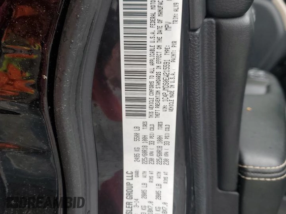 2014 Jeep Cherokee Limited with VIN 1C4PJMDS0EW215591, listed as a Copart auction lot 55275965 with 127,782 mi miles and Clean title. Bid and sale history available at DreamBid. Image 13.