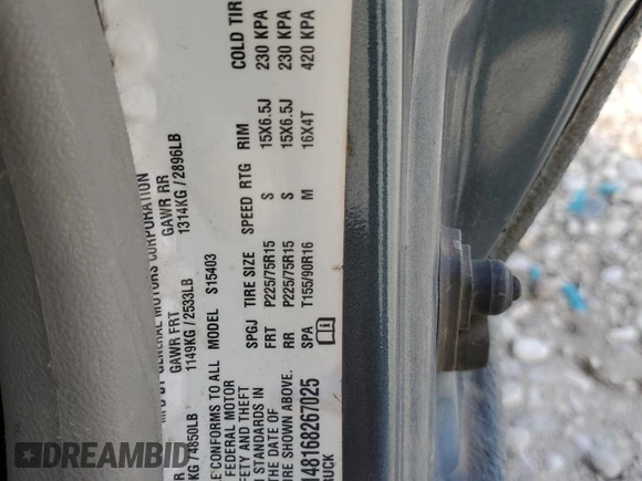 2006 GMC Canyon Work Truck with VIN 1GTCS148168267025, listed as a Copart auction lot 82323974 with 249,033 mi miles and Salvage Title. Bid and sale history available at carsss.com. Image 12.