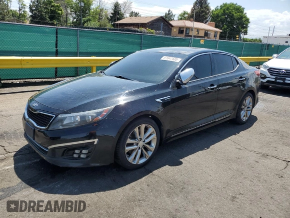 2014 Kia Optima SXL Turbo with VIN 5XXGR4A66EG280687, listed as a Copart auction lot 61647685 with 150,232 mi miles and Salvage title. Bid and sale history available at DreamBid. Image 1.